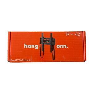 Onn Fixed TV Wall Mount Black 19"- 42" Holds Up To 66 lbs Fit For Flatscreen TV